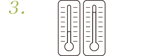 昼夜の気温差が大きいこと