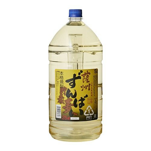 4本まで1梱包】 薩州ずんばい 貯蔵麦 25度 5L[麦焼酎][長S] | リカマン