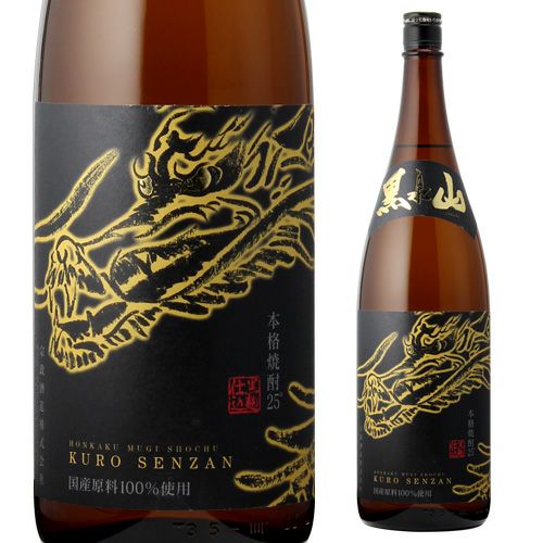 黒泉山25°本格麦焼酎25°1.8L瓶 | リカマン オンライン