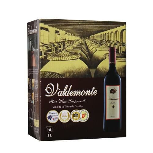 ボトル換算495円(税別) 箱ワイン バルデモンテ ピノノワール レッド 3L