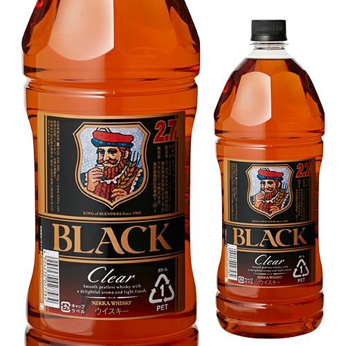 ニッカ　ウィスキー　陳列棚　レトロ　ビンテージ　リメイク　ブラックニッカ ニッカ ブラックニッカ クリア 2700ml | リカマン オンライン