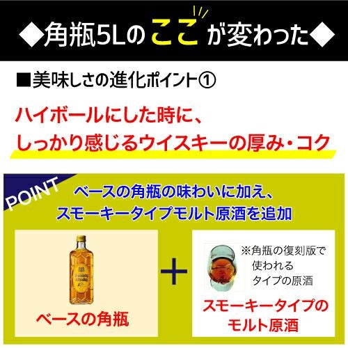 新 サントリー 角瓶 5L 5000ml 業務用 ジャパニーズ ウイスキー