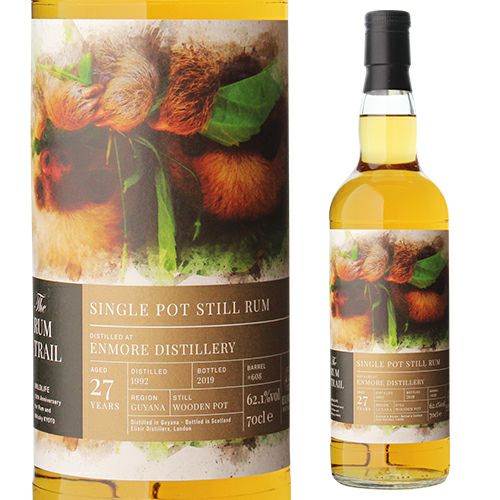 エンモア 1992 27年 ラムトレイル rum&whisky kyoto 全世界198本限定！お一人様1本までザ ラムトレイル ワイルドライフ