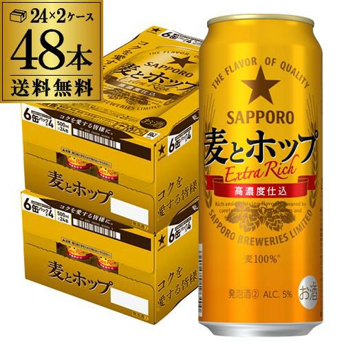 送料無料 サッポロ 生ビール 黒ラベル500ml缶×48本 2ケース販売(24本×2