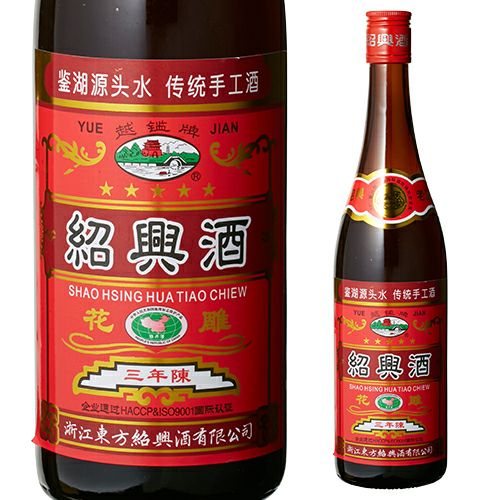 紹興酒 越鑑牌 花雕 陳三年16度 640ml | リカマン オンライン