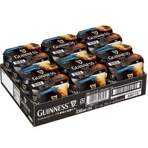 ドラフトギネス 330ml缶×24本 ケース 送料無料 GUINNESS 黒ビール