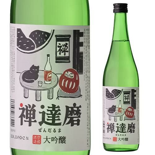 日本酒 禅達磨 大吟醸 720ml 6本セット 送料無料京都府 京姫酒造 清酒