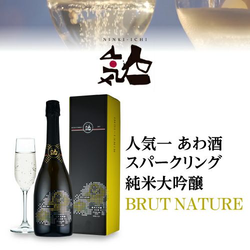 日本酒 人気一 あわ酒 スパークリング純米大吟醸 BRUT NATURE 720ml 14