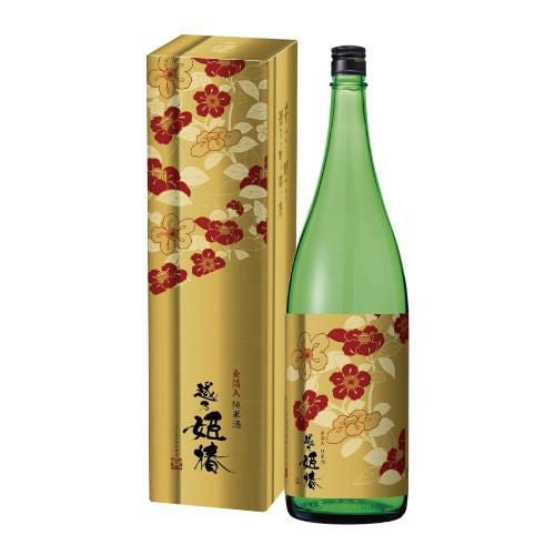 加藤酒造 越乃姫椿 本醸造 無濾過原酒 中汲み金箔入 LS-23【全国送料