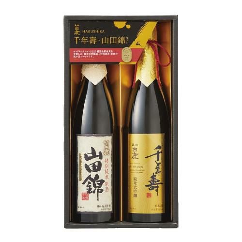 黒松白鹿 「大吟醸・純米金箔」セット(2本)(DK-50)×3箱 Amazon.co.jp: 黒松白鹿｢吟醸・純米金箔｣セット HJ-40 : 食品・飲料・お酒