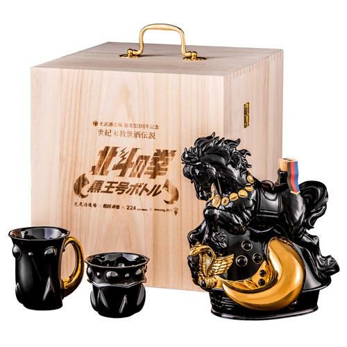 予約】送料無料 芋焼酎 北斗の拳 黒王号ボトルセット 42度 1800ml SK-V