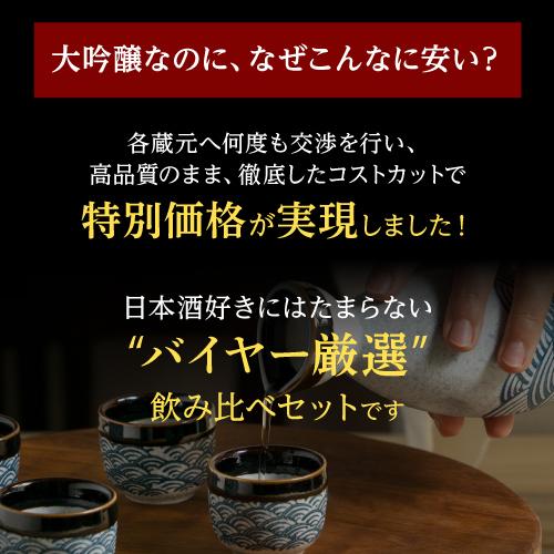 日本酒 飲み比べセット 大吟醸 1.8L 5本 ギフト セット 50％OFF送料