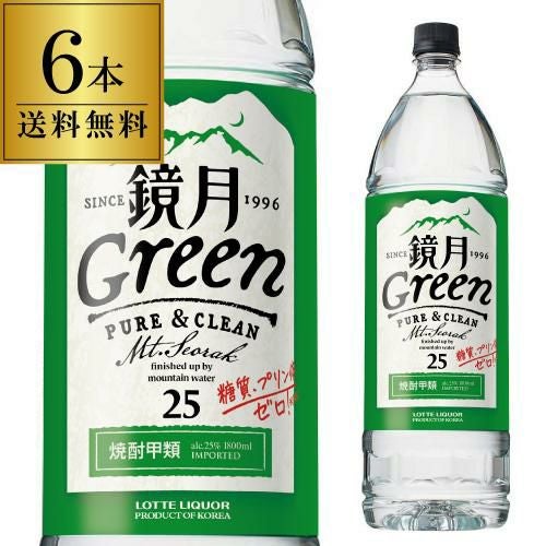 サントリー 鏡月グリーン 20°4Lペット×4本韓国焼酎【ケース(4本入