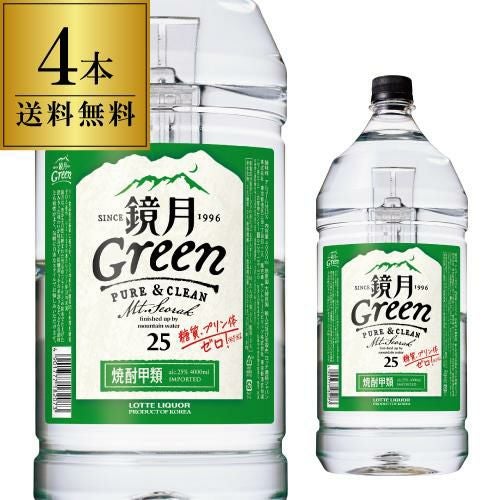 鏡月グリーン20°4L韓国焼酎 | リカマン オンライン