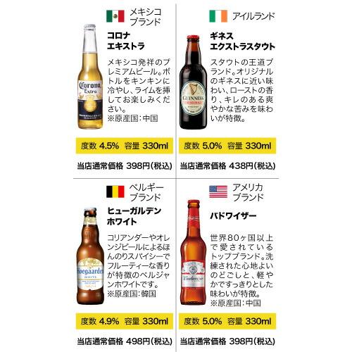 世界のビール福袋 ビール20本+おつまみ2種セット送料無料 輸入ビール