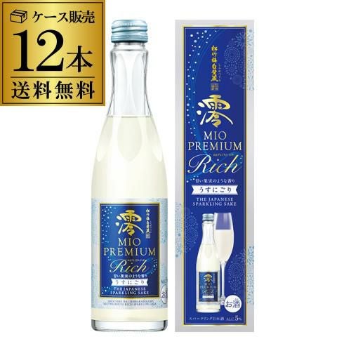 松竹梅 白壁蔵 澪 -MIO- 澪 みお PREMIUM RICH うすにごり 300ml 12本