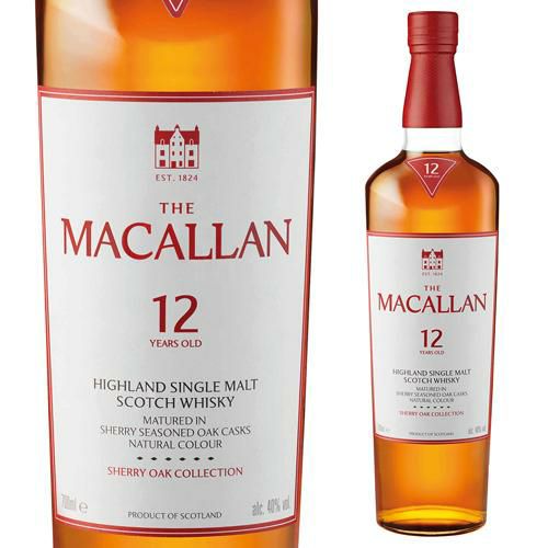 The Macallan 12年 シェリーオークカスク 700ml 箱付き マッカラン 12年 シェリーオーク 700ml 40% 正規品・箱付き