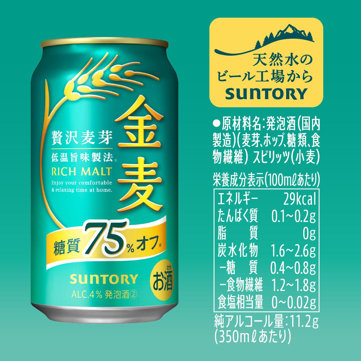 SPBC 金麦 350ml 48缶 賞味期限2025.10 金麦 350ml 48本 サントリー 新 
