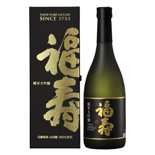 日本酒 福寿 純米大吟醸 黒ラベル 720ml 兵庫県 神戸酒心館 15度 ふく
