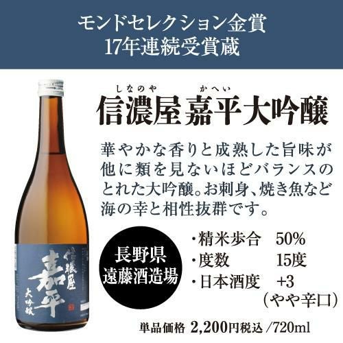 日本酒 大吟醸 720ml 3本 飲み比べ 大吟醸三昧セット 送料無料 金賞蔵
