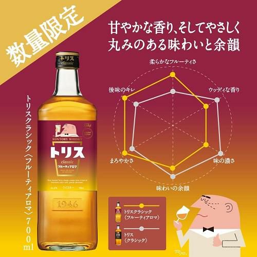 トリス クラシック フルーティアロマ 37度 700ml フルーティーアロマ