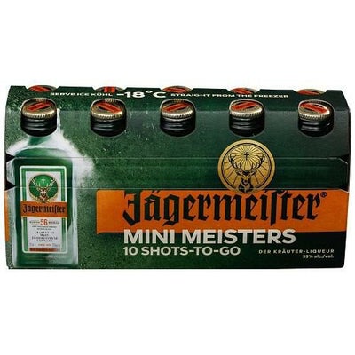 イエーガーマイスター 20ml×10本パック 35度 ハーブ リキュール 香草 