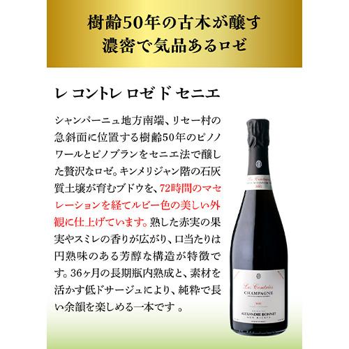 ドメーヌアレクサンドル ボネ ロゼ 2015 750ml 送料無料 ドメーヌ アレクサンドル ボネレ コントレ ロゼ ド セニエ