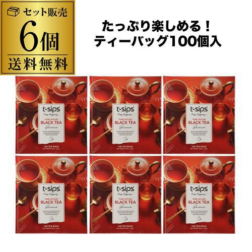 まとめ買いがお得 6箱】ティーシップス セイロンブラックティー 100個