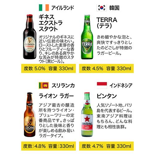 高級ビールイネディット入り世界のビール飲み比べ20か国セット 20本