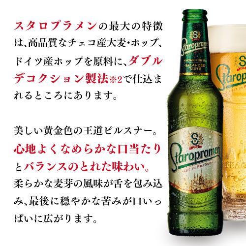 スタロプラメン 330ml瓶×12本 送料無料 チェコ 輸入ビール 海外ビール