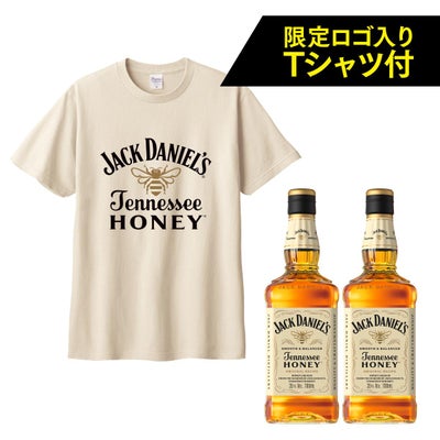 オリジナルTシャツ1枚付き ジャックダニエル テネシー ハニー 2本 
