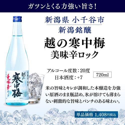 日本酒 ロックで冴える！原酒 720ml 4本 飲み比べ 送料無料 新潟の酒