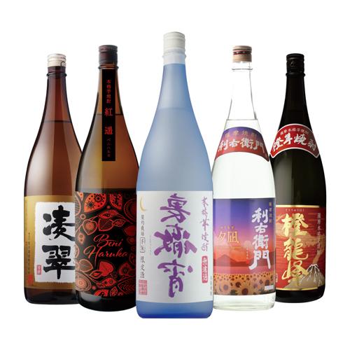特約店限定焼酎入り！販売ルート限定芋焼酎セット 1.8L×5本送料無料